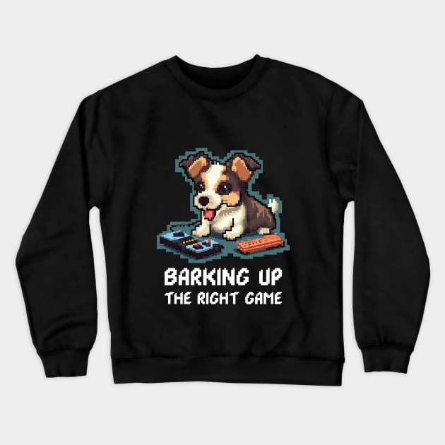 Barking Up the Right Game Crewneck Sweatshirt by Creative Cartoon